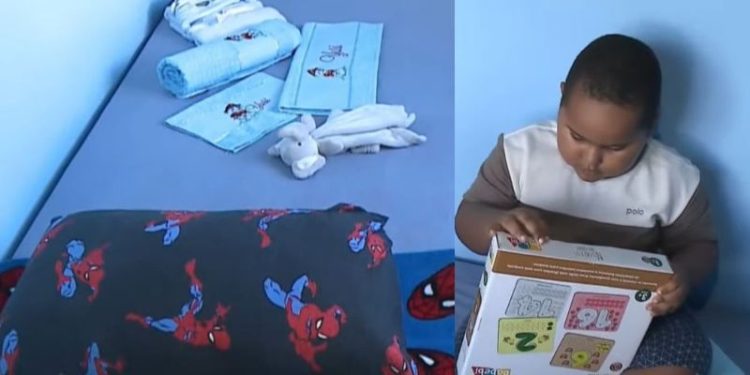 “Melhor do que a gente sonhou”: diz mãe de Yuri após entrega de quarto reformado em ação do Balanço Geral e parceiros