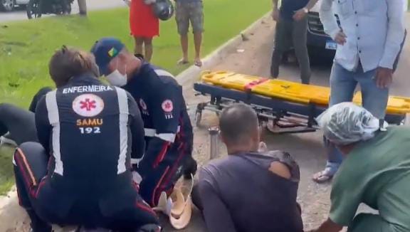 Acidente com conversão proibida deixa três feridos em RB