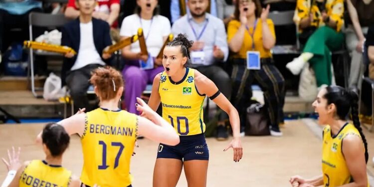 Liga das Nações de Vôlei: Brasil vence Polônia e assume vice-liderança
