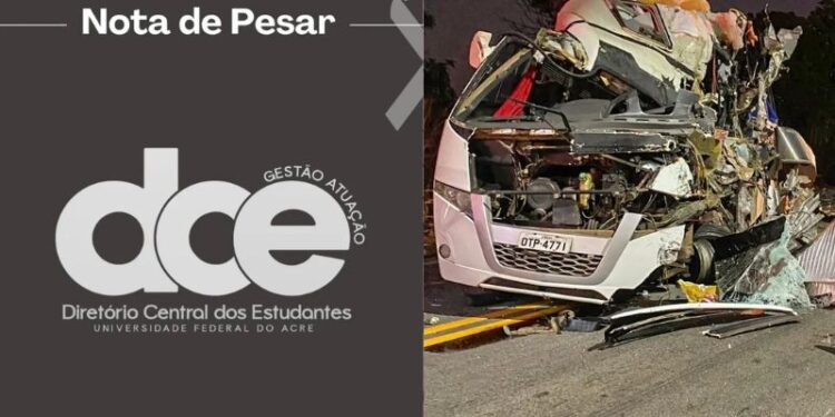 DCE da Ufac presta homenagem a vítimas de acidente com estudantes da UFPA