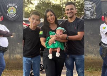 Acreana inicia curso de formação da polícia penal grávida de sete meses e conclui com filha recém-nascida; veja homenagem