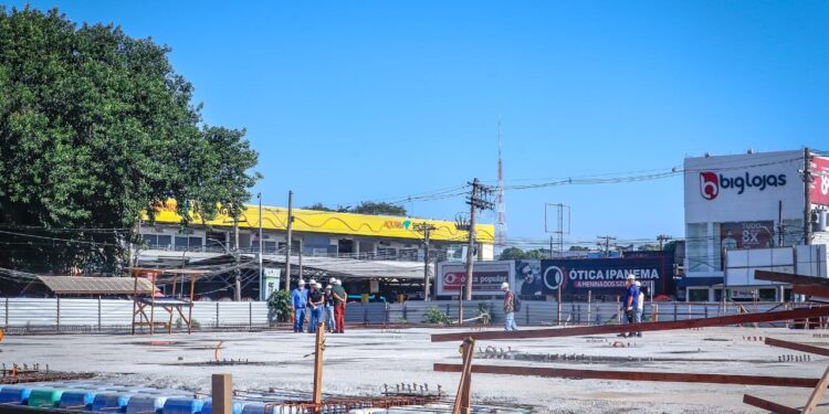 Vistoria técnica: novo Mercado Elias Mansour ganha forma em Rio Branco com investimento de R$30 milhões