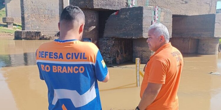 Equipamentos de medição do Rio Acre estão temporariamente inoperantes em Rio Branco