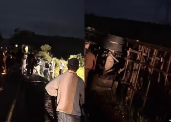 Todos os feridos recebem alta após acidente com ônibus na BR-364, exceto idoso de 75 anos que aguarda cirurgia