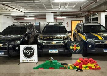 Ação conjunta no Acre resulta em apreensão de 70 kg de drogas no Bujari