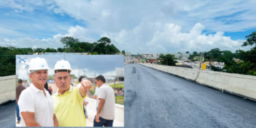 Bocalom acompanha asfaltamento do Viaduto Mamedio Bittar e destaca avanço da obra