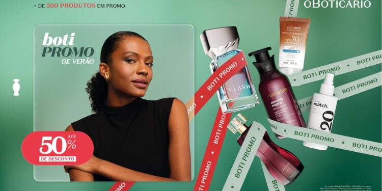 O Boticário apresenta Boti Promo com mais de 300 produtos com até 50% off para renovar a rotina de beleza
